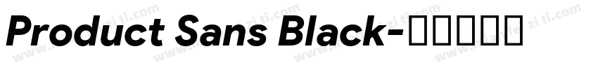 Product Sans Black字体转换